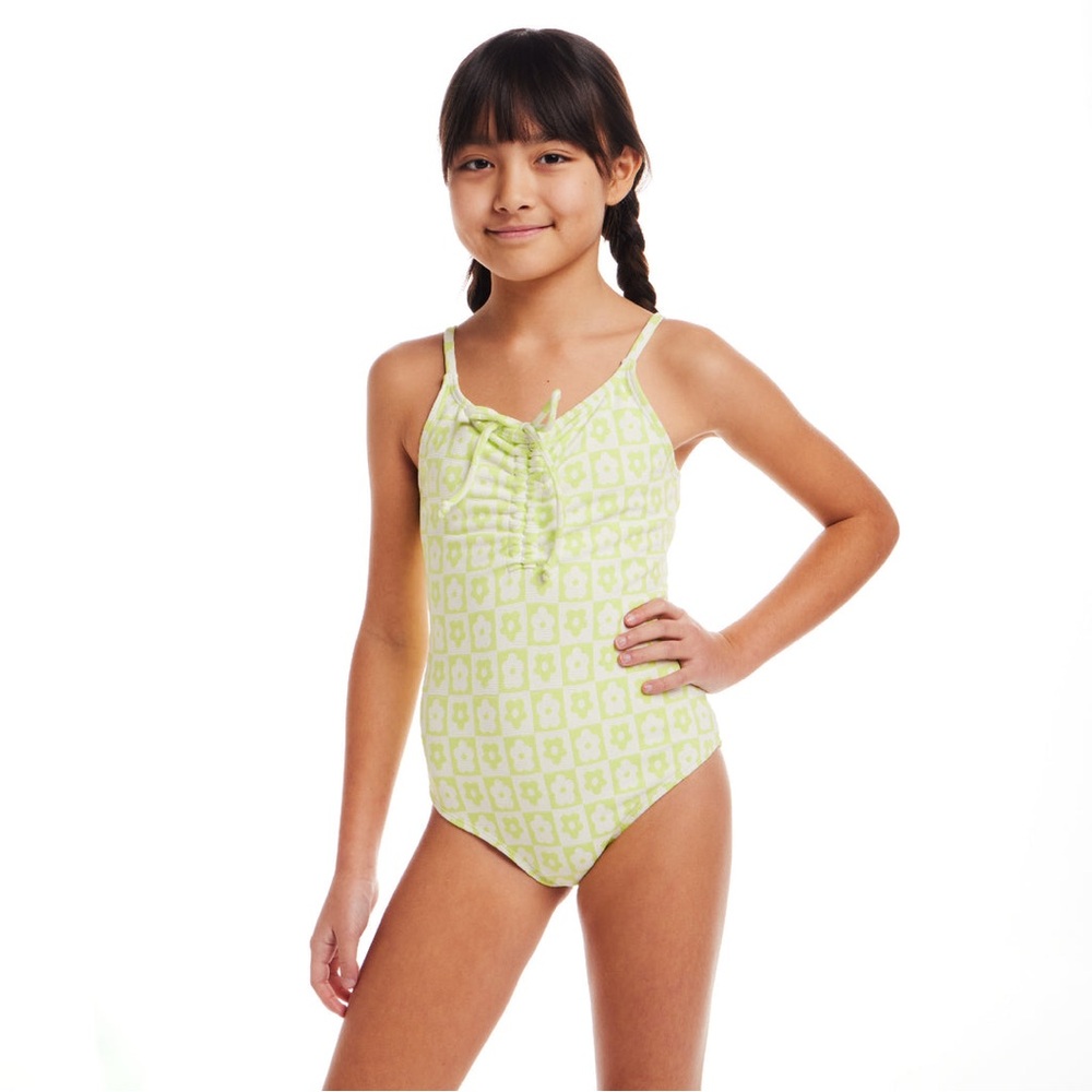 Andy & Evan Light Green Floral One Piece